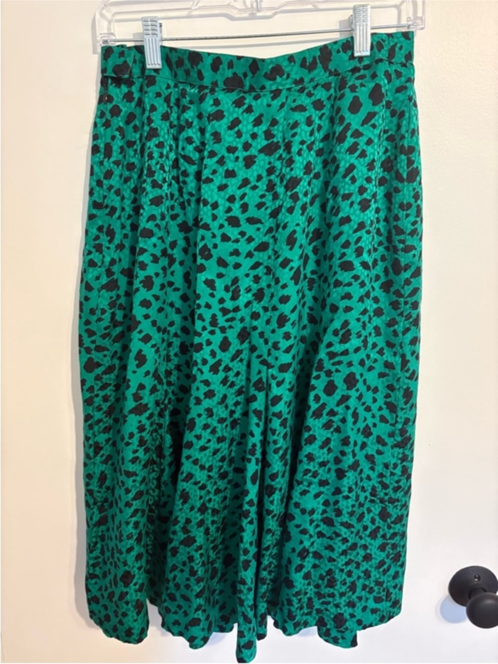 JLS Paris Scherrer Boutique Emerald Vintage Skirt
